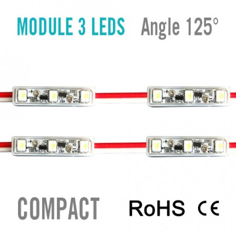 3 LEDS COMPACT EPOXY MOULE BLANCHE